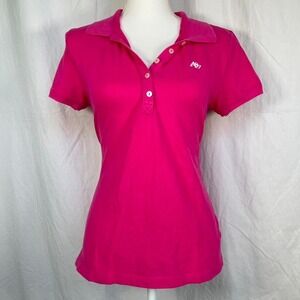 y2k preppy aeropostale hot pink polo baby tee shirt